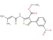 ethyl 2-[(3-methyl-2-butenoyl)amino]-4-(3-nitrophenyl)-3-thiophenecarboxylate