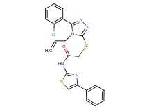 2-{[4-allyl-5-(2-chlorophenyl)-4H-1,2,4-triazol-3-yl]thio}-N-(4-phenyl-1,3-thiazol-2-yl)acetamide