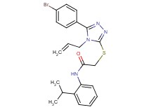 2-{[4-allyl-5-(4-bromophenyl)-4H-1,2,4-triazol-3-yl]thio}-N-(2-isopropylphenyl)acetamide