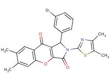 1-(3-bromophenyl)-2-(4,5-dimethyl-1,3-thiazol-2-yl)-6,7-dimethyl-1,2-dihydrochromeno[2,3-c]pyrrole-3,9-dione