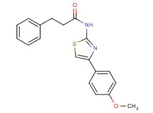 N-[4-(4-methoxyphenyl)-1,3-thiazol-2-yl]-3-phenylpropanamide