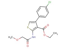 ethyl 4-(4-chlorophenyl)-2-[(methoxyacetyl)amino]-3-thiophenecarboxylate