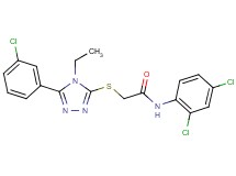 2-{[5-(3-chlorophenyl)-4-ethyl-4H-1,2,4-triazol-3-yl]thio}-N-(2,4-dichlorophenyl)acetamide