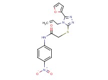 2-{[4-allyl-5-(2-furyl)-4H-1,2,4-triazol-3-yl]thio}-N-(4-nitrophenyl)acetamide