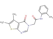 2-(5,6-dimethyl-4-oxothieno[2,3-d]pyrimidin-3(4H)-yl)-N-(2-methylphenyl)acetamide