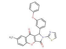 7-methyl-1-(3-phenoxyphenyl)-2-(1,3-thiazol-2-yl)-1,2-dihydrochromeno[2,3-c]pyrrole-3,9-dione