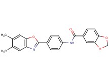 N-[4-(5,6-dimethyl-1,3-benzoxazol-2-yl)phenyl]-1,3-benzodioxole-5-carboxamide