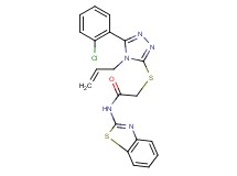 2-{[4-allyl-5-(2-chlorophenyl)-4H-1,2,4-triazol-3-yl]thio}-N-1,3-benzothiazol-2-ylacetamide