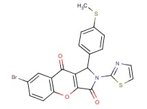 7-bromo-1-[4-(methylthio)phenyl]-2-(1,3-thiazol-2-yl)-1,2-dihydrochromeno[2,3-c]pyrrole-3,9-dione