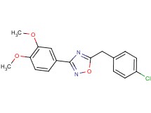 5-(4-chlorobenzyl)-3-(3,4-dimethoxyphenyl)-1,2,4-oxadiazole