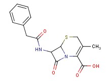 3-methyl-8-oxo-7-[(phenylacetyl)amino]-5-thia-1-azabicyclo[4.2.0]oct-2-ene-2-carboxylic acid