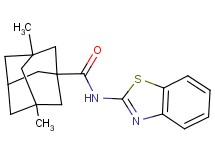 N-1,3-benzothiazol-2-yl-3,5-dimethyl-1-adamantanecarboxamide