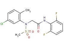 N~2~-(5-chloro-2-methylphenyl)-N~1~-(2,6-difluorophenyl)-N~2~-(methylsulfonyl)glycinamide