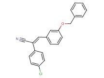 3-[3-(benzyloxy)phenyl]-2-(4-chlorophenyl)acrylonitrile