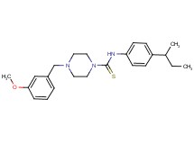 N-(4-sec-butylphenyl)-4-(3-methoxybenzyl)-1-piperazinecarbothioamide