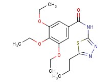 3,4,5-triethoxy-N-(5-propyl-1,3,4-thiadiazol-2-yl)benzamide