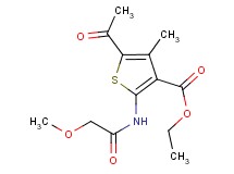 ethyl 5-acetyl-2-[(methoxyacetyl)amino]-4-methyl-3-thiophenecarboxylate