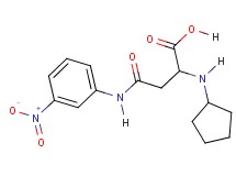 N~2~-cyclopentyl-N~4~-(3-nitrophenyl)asparagine