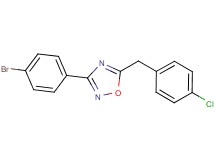 3-(4-bromophenyl)-5-(4-chlorobenzyl)-1,2,4-oxadiazole