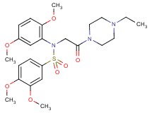 N-(2,5-dimethoxyphenyl)-N-[2-(4-ethyl-1-piperazinyl)-2-oxoethyl]-3,4-dimethoxybenzenesulfonamide
