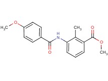 methyl 3-[(4-methoxybenzoyl)amino]-2-methylbenzoate
