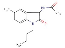 N-(1-butyl-5-methyl-2-oxo-2,3-dihydro-1H-indol-3-yl)acetamide