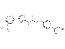 2-(4-sec-butylphenoxy)-N-[4-(3-nitrophenyl)-1,3-thiazol-2-yl]acetamide