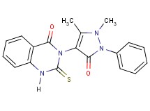 3-(1,5-dimethyl-3-oxo-2-phenyl-2,3-dihydro-1H-pyrazol-4-yl)-2-thioxo-2,3-dihydro-4(1H)-quinazolinone