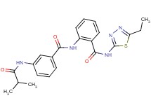 N-(5-ethyl-1,3,4-thiadiazol-2-yl)-2-{[3-(isobutyrylamino)benzoyl]amino}benzamide