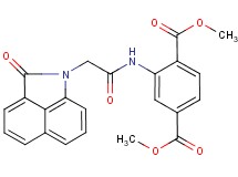 dimethyl 2-{[(2-oxobenzo[cd]indol-1(2H)-yl)acetyl]amino}terephthalate