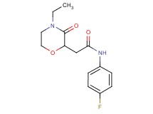 2-(4-ethyl-3-oxo-2-morpholinyl)-N-(4-fluorophenyl)acetamide