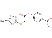 N-(4-acetylphenyl)-2-[(5-methyl-4H-1,2,4-triazol-3-yl)thio]acetamide