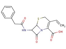 8-oxo-7-[(phenylacetyl)amino]-3-vinyl-5-thia-1-azabicyclo[4.2.0]oct-2-ene-2-carboxylic acid