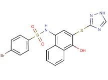 4-bromo-N-[4-hydroxy-3-(1H-1,2,4-triazol-3-ylthio)-1-naphthyl]benzenesulfonamide