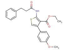 ethyl 4-(4-methoxyphenyl)-2-[(3-phenylpropanoyl)amino]-3-thiophenecarboxylate
