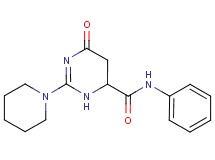 6-oxo-N-phenyl-2-(1-piperidinyl)-3,4,5,6-tetrahydro-4-pyrimidinecarboxamide