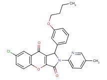 1-(3-butoxyphenyl)-7-chloro-2-(5-methyl-2-pyridinyl)-1,2-dihydrochromeno[2,3-c]pyrrole-3,9-dione