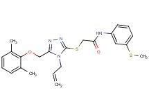 2-({4-allyl-5-[(2,6-dimethylphenoxy)methyl]-4H-1,2,4-triazol-3-yl}thio)-N-[3-(methylthio)phenyl]acetamide