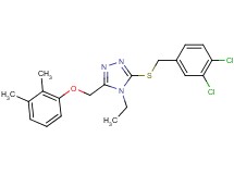 3-[(3,4-dichlorobenzyl)thio]-5-[(2,3-dimethylphenoxy)methyl]-4-ethyl-4H-1,2,4-triazole