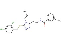 N-(2-{4-allyl-5-[(2,4-dichlorobenzyl)thio]-4H-1,2,4-triazol-3-yl}ethyl)-3-methylbenzamide