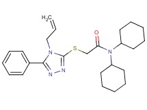 2-[(4-allyl-5-phenyl-4H-1,2,4-triazol-3-yl)thio]-N,N-dicyclohexylacetamide