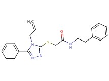 2-[(4-allyl-5-phenyl-4H-1,2,4-triazol-3-yl)thio]-N-(2-phenylethyl)acetamide