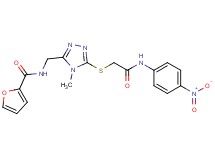 N-{[4-methyl-5-({2-[(4-nitrophenyl)amino]-2-oxoethyl}thio)-4H-1,2,4-triazol-3-yl]methyl}-2-furamide