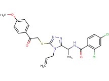 N-[1-(4-allyl-5-{[2-(4-methoxyphenyl)-2-oxoethyl]thio}-4H-1,2,4-triazol-3-yl)ethyl]-2,4-dichlorobenzamide