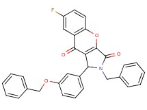2-benzyl-1-[3-(benzyloxy)phenyl]-7-fluoro-1,2-dihydrochromeno[2,3-c]pyrrole-3,9-dione