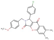 1-(4-chlorophenyl)-2-(4-methoxybenzyl)-6,7-dimethyl-1,2-dihydrochromeno[2,3-c]pyrrole-3,9-dione