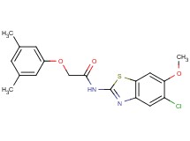 N-(5-chloro-6-methoxy-1,3-benzothiazol-2-yl)-2-(3,5-dimethylphenoxy)acetamide