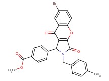 methyl 4-[7-bromo-2-(4-methylbenzyl)-3,9-dioxo-1,2,3,9-tetrahydrochromeno[2,3-c]pyrrol-1-yl]benzoate