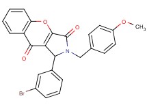 1-(3-bromophenyl)-2-(4-methoxybenzyl)-1,2-dihydrochromeno[2,3-c]pyrrole-3,9-dione