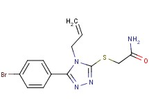 2-{[4-allyl-5-(4-bromophenyl)-4H-1,2,4-triazol-3-yl]thio}acetamide